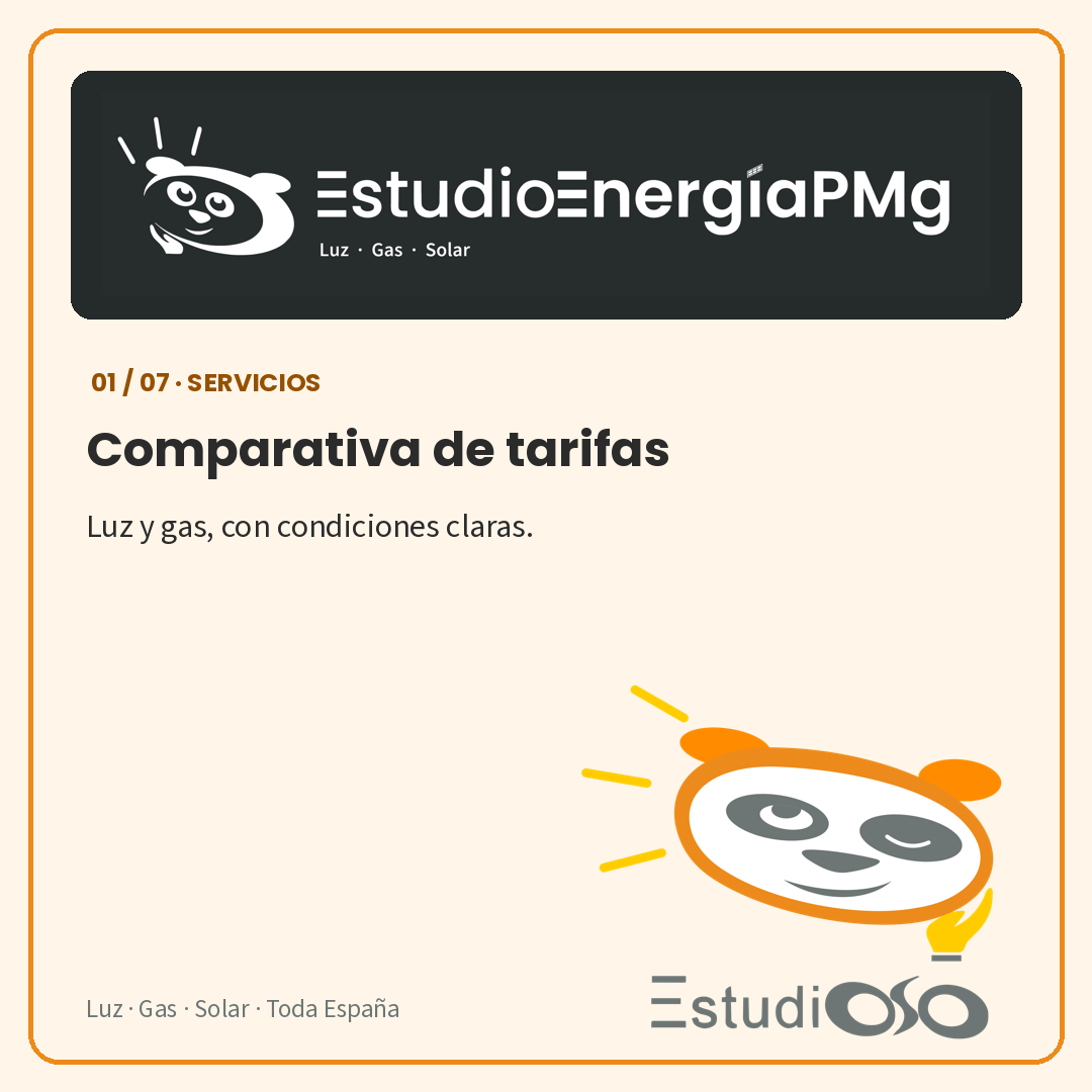 Comparativa de tarifas